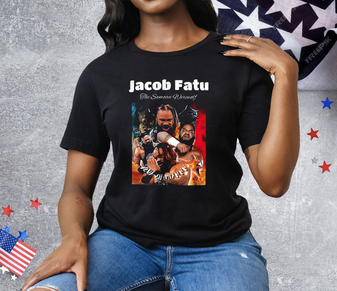 Jacob Fatu The Samoan Werewolf Wrestling Tee Shirt