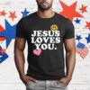Jesus Loves You Smile Heart T-Shirt