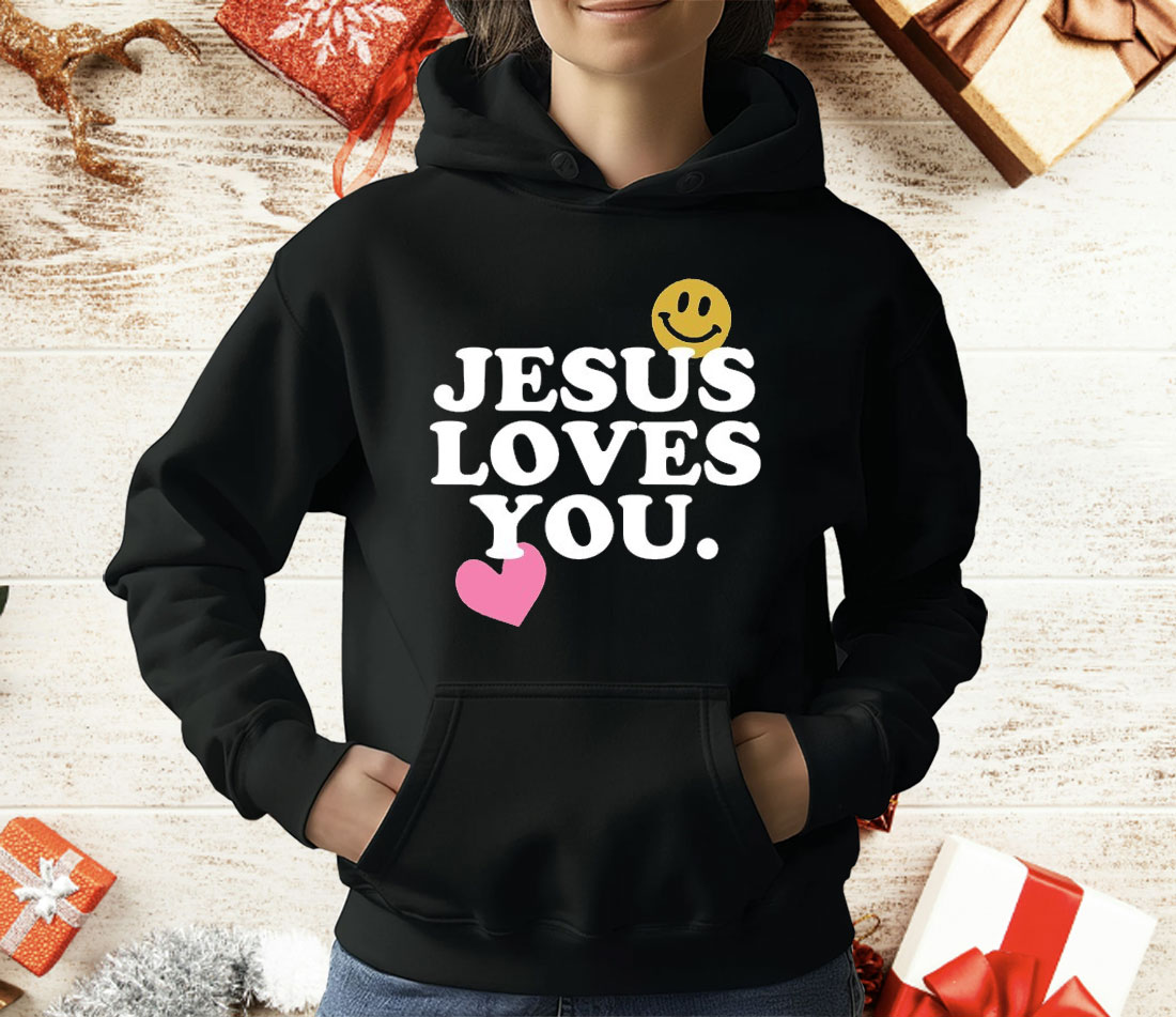 Jesus Loves You Smile Heart T-Shirt
