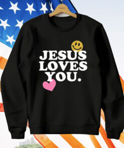 Jesus Loves You Smile Heart T-Shirt
