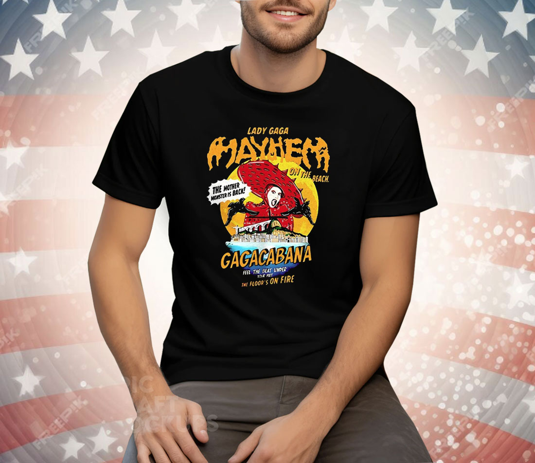 Lady Gaga Mayhem On The Beach Tee Shirt