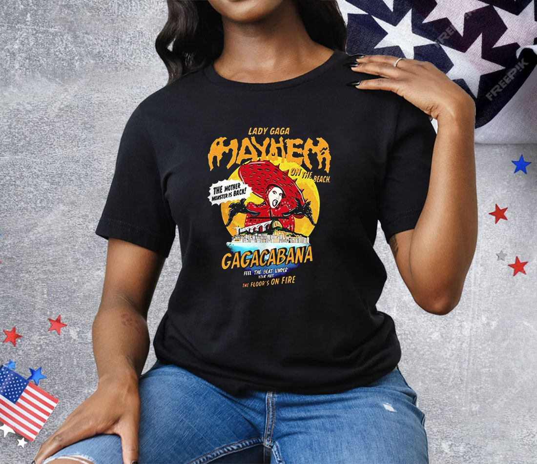 Lady Gaga Mayhem On The Beach Tee Shirt