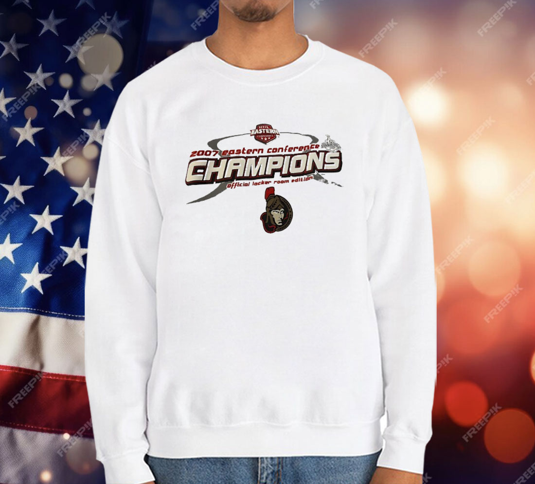 Ottawa Senators 2007 Eastern Conference Champions Official Locker Room Edition T-Shirt