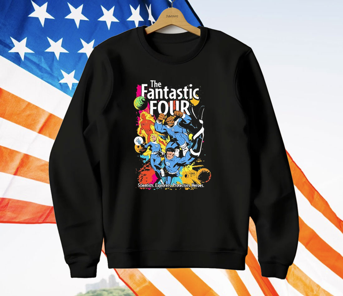 The Fantastic Four Scientists Explorers Protectors Heroes T-Shirt