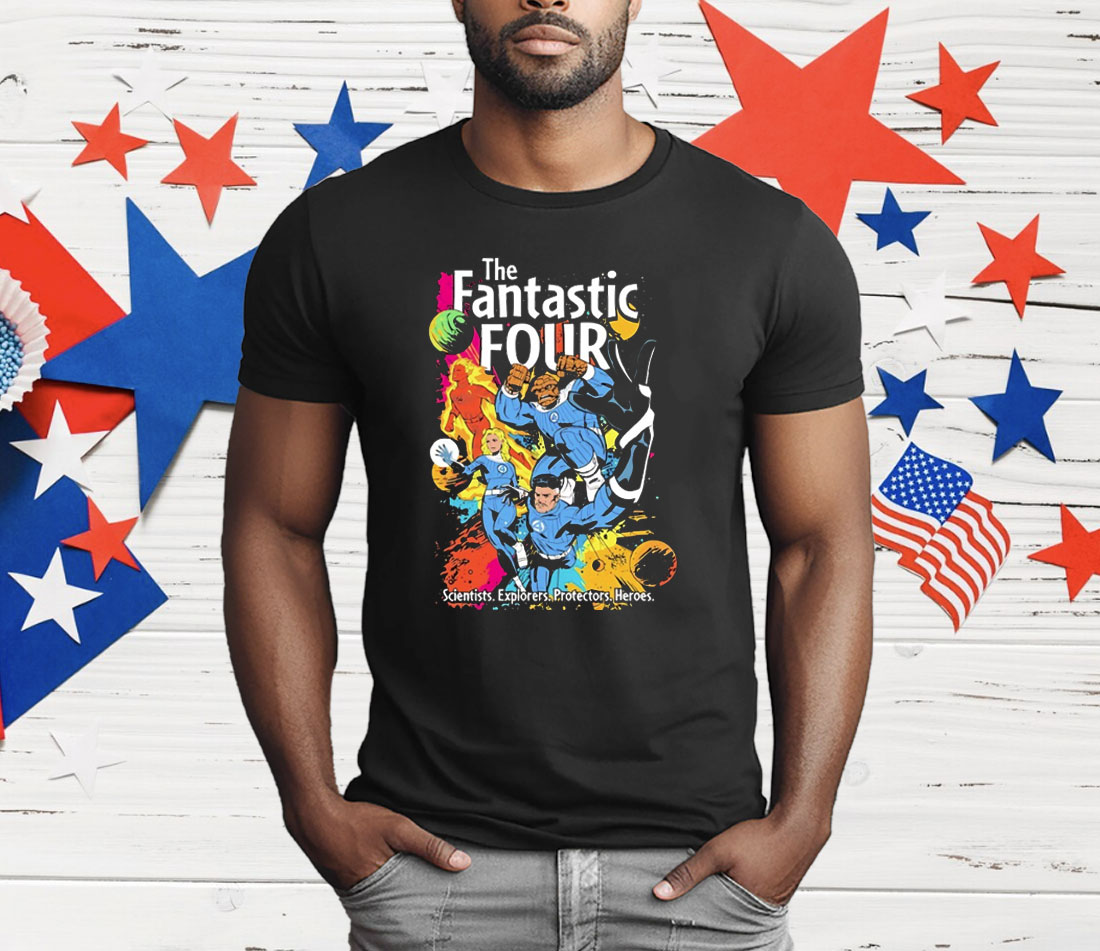 The Fantastic Four Scientists Explorers Protectors Heroes T-Shirt