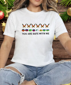 You Are Safe With Me Butterfly Tee Shirt