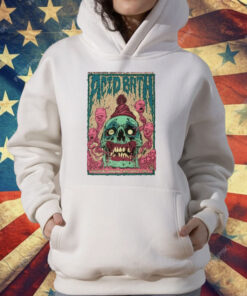 Acid Bath August 16 2025 Nevermore Hall Baltimore MD Skull T-Shirt