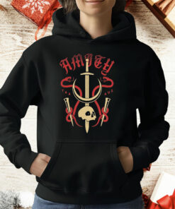 Amity Affliction Banner Sword Skull T-Shirt