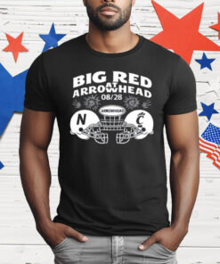 Big Red Arrowhead Football Nebraska Vs Cincinnati 08-28 T-Shirt