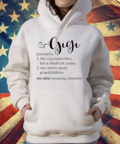 GiGi Definition Like A Grandmother But A Whole Lot Cooler T-Shirt