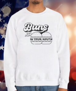 Grandpoobear Buns In Your Mouth Diner Est 2024 T-Shirt