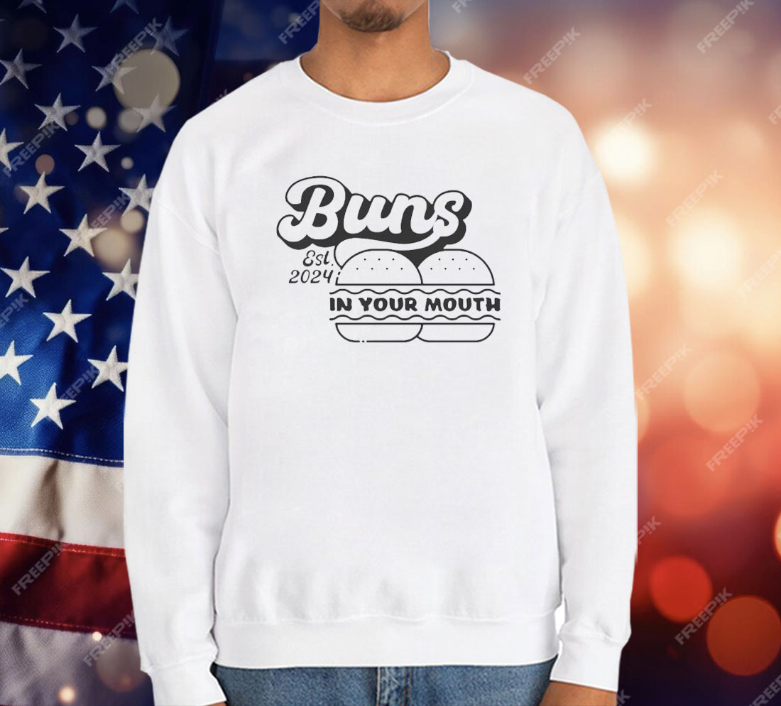 Grandpoobear Buns In Your Mouth Diner Est 2024 T-Shirt