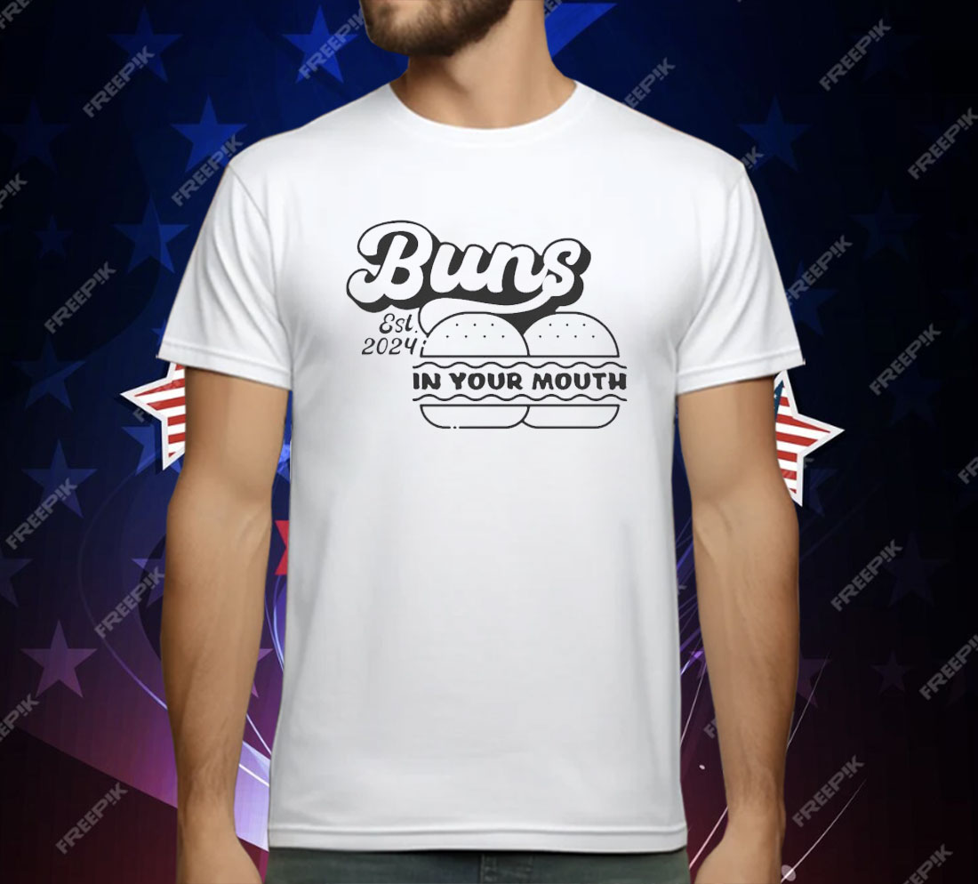 Grandpoobear Buns In Your Mouth Diner Est 2024 T-Shirt
