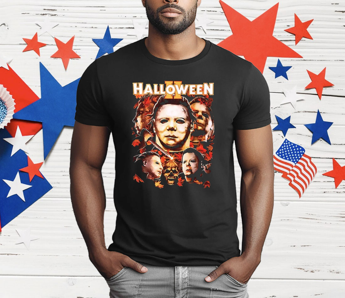 Halloween II Michael Myers Collage T-Shirt