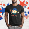 Ice Cream Drip Baseball Sports Baseball Drip T-Shirt