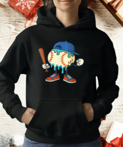 Ice Cream Drip Baseball Sports Baseball Drip T-Shirt