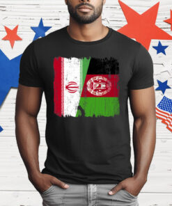 Iran Afghanistan Half Flag Iranian Afghan Heritage T-Shirt