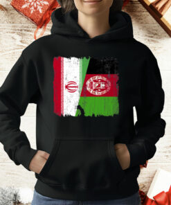 Iran Afghanistan Half Flag Iranian Afghan Heritage T-Shirt