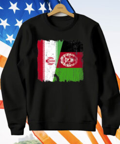 Iran Afghanistan Half Flag Iranian Afghan Heritage T-Shirt