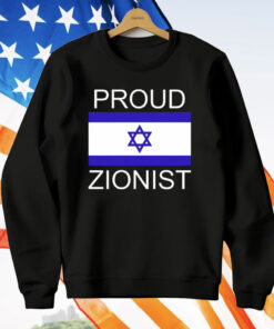 Israel Proud Zionist Black T-Shirt