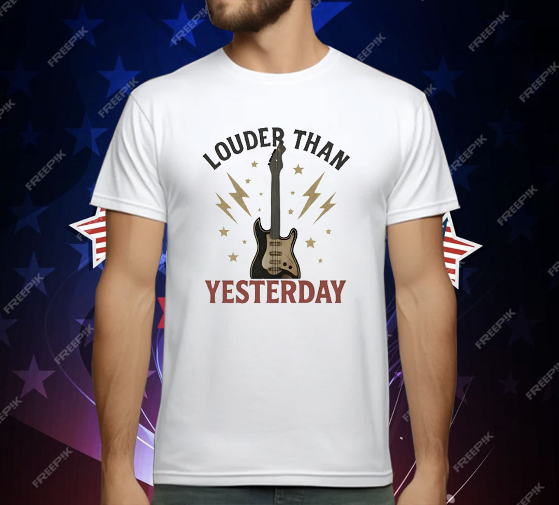 Louder Than Yesterday Electric Guitar T-Shirt