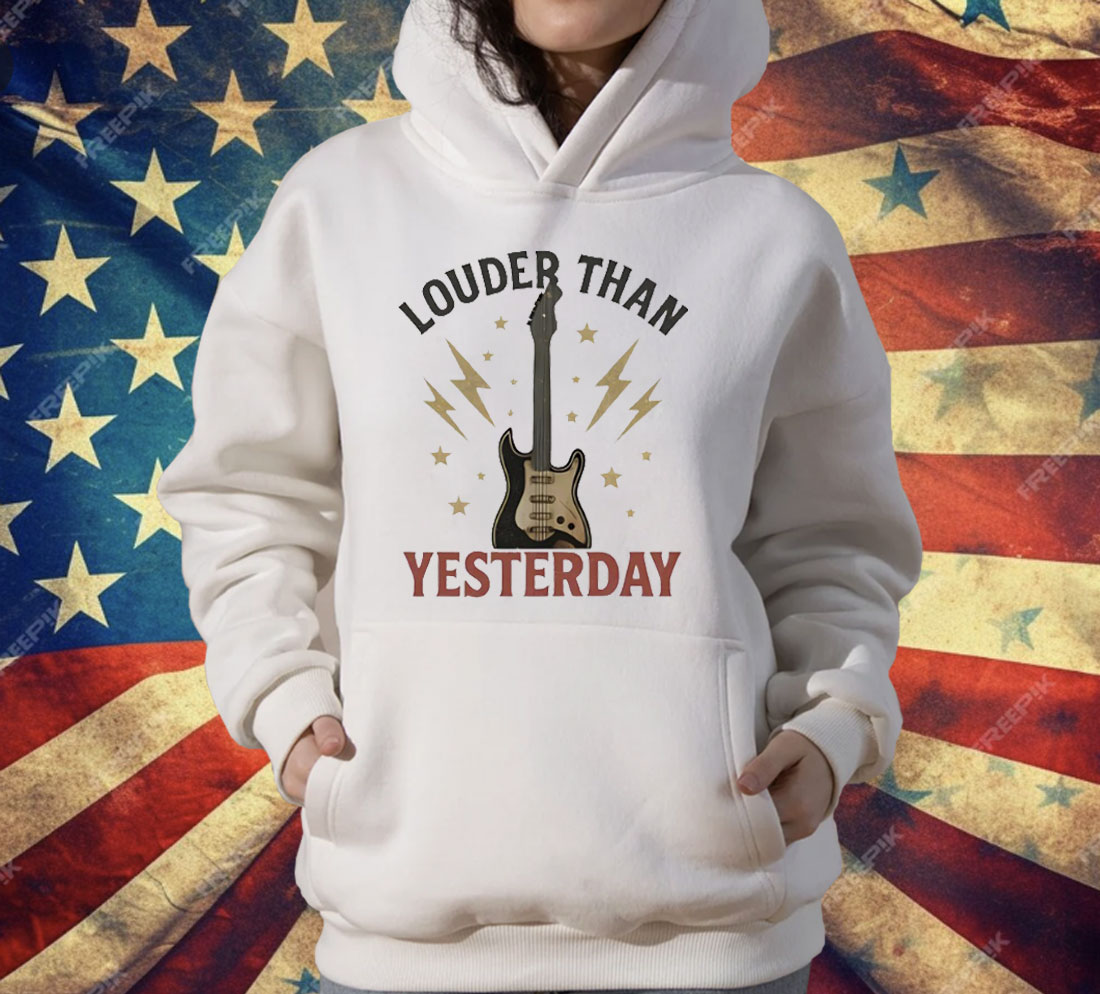 Louder Than Yesterday Electric Guitar T-Shirt