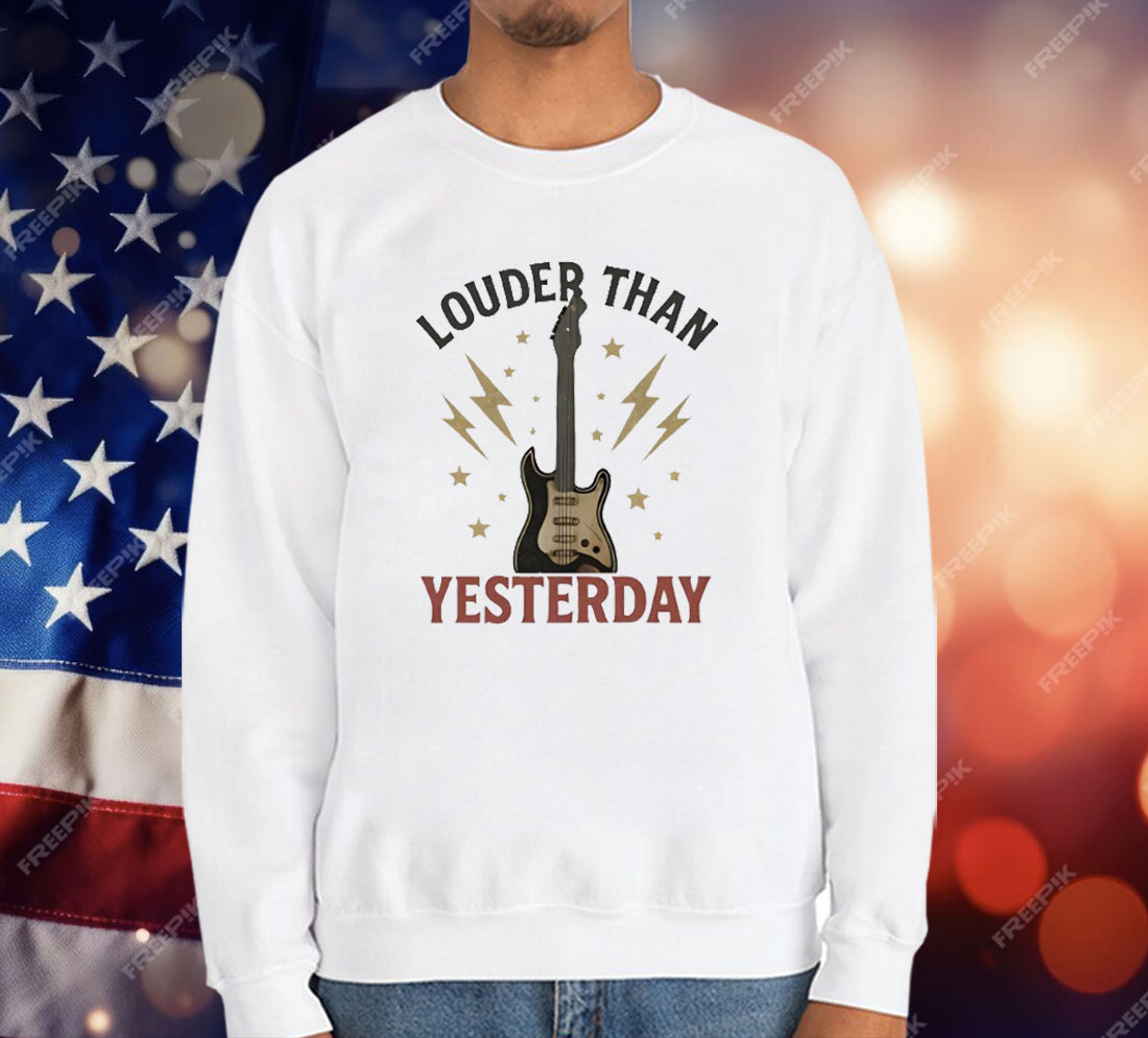 Louder Than Yesterday Electric Guitar T-Shirt