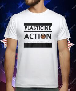Plasticine Action We Oppose Ai Generated Animation T-Shirt