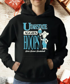 Utah State Aggies Barn Burner Farmer Hoops T-Shirt