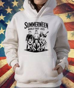 Zombie Vampire Mummy Werewolf Frankenstein Summerween World Tour 2025 T-Shirt